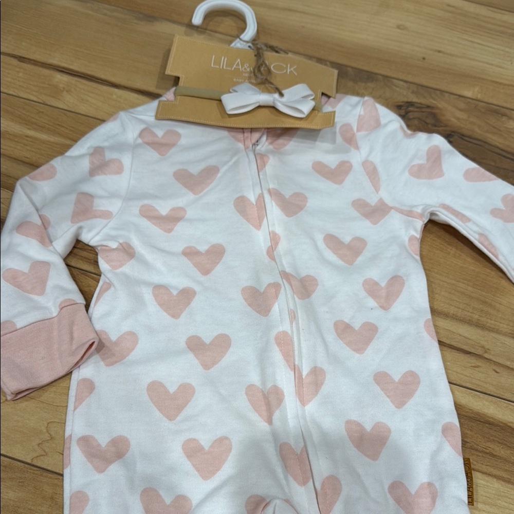 NWT Pink Heart Kids One Piece 5/$25